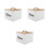 3Pièces Boîtes De Rangement En Bois Couvercles Pour Cuisine 6