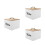 3Pièces Boîtes De Rangement En Bois Couvercles Pour Cuisine 8
