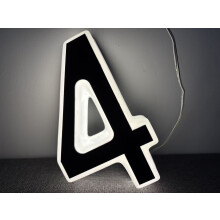 Solar LED House Numbers and Letters 9 Inch IP65 Waterproof