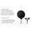 Double Layer Studio Microphone Filter Flexible Wind Screen Mic Shield 5