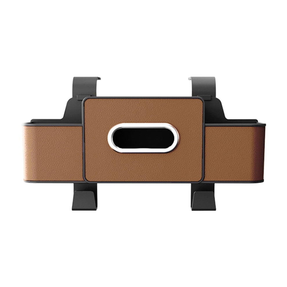 Car Seat Back Organizer With Cup Holders, Tissue Box, Garbage Can & Hooks Â Compatible With Most Cars 9152228739017