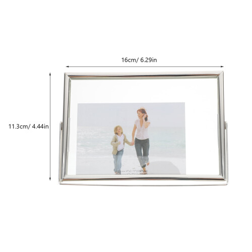 Table Photo Frame Wedding Picture Frames Easel Lovers Silver 1