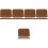 40Pcs Coffee Plush Watch and Bracelet Display Pillows for Display Use 6