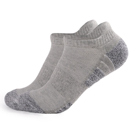 Men's No-Show Ankle Socks Gray L