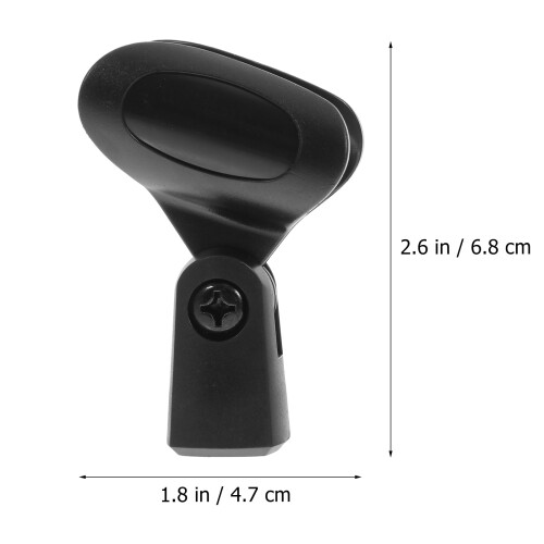 5Set Copper Plastic Microphone Clip Adjustable Angle Universal Fit for Recording Live Performance 2