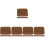 40Pcs Coffee Plush Watch and Bracelet Display Pillows for Display Use 7
