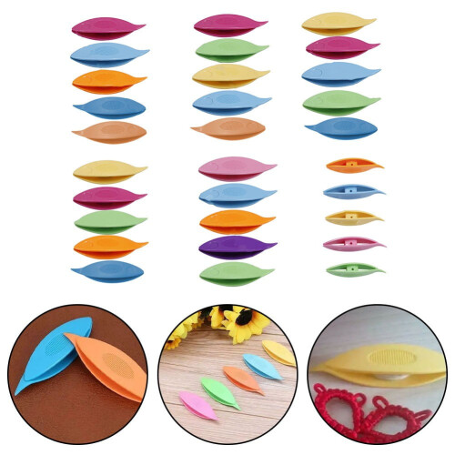 5-Piece/Set Shuttle Weaving Tool Diy Plastic Mixed Color Lace Making Tool 12060 2