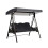 Swing Canopy Replacement Top 3-Seat 210D Waterproof Dark 1