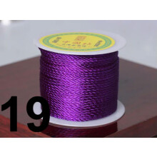16.4 Feets 3mm Nylon String Chinese Satin Silk Braided Cord Love Binding Rope-19# Purple