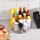 FOXNOVO Rotating Condiment Organizer Clear Pet Material for Kitchen Storage 2