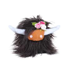 Brown Highland Cow Plush Toy Soft Stuffed Animal 12 inches