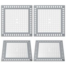 4Pcs Stainless Steel Drain Hair Filters, Anti-Slip Sink & Tub Protectors, Compatible with Standard Drains