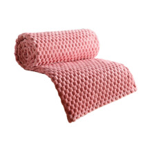 Super Soft Fleece Throw Blanket with 3D Jacquard Grid Design, Lightweight & Cozy for Couch, Sofa, Chair – 2025 New