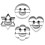 Stainless Steel Chocolate Cookie Cutters 4pcs 7