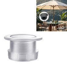 Parasol Umbrella Hole Ring Plug & Cap Set – Clear Patio Table Hole Cover Insert, Compatible with Outdoor Tables