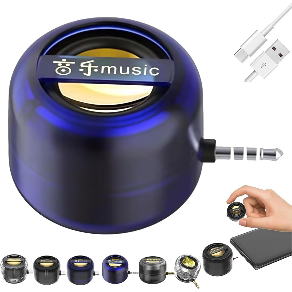 Portable 5X Speaker Amplifier Â Plug & Play For Music/Calls, 3.5Mm & Type-C, Compatible With Smartphone, Tablet, Notebook 9152228736436