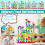 Marble Run Set Glass Marbles STEM Educational Toy for Ages 1