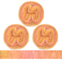 3 Pack Knitting Yarn Wool Luxurious Warm-Toned Gradient Mohair Yarn Fine Polyester Thread for Crochet Sweaters Type 12