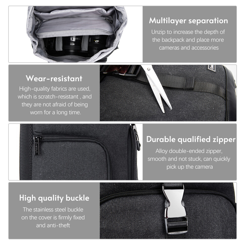 Cwatcun M8 Waterproof Camera Backpack 7340572950772