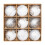 Shatterproof Christmas Ornaments Set Silver White 9 pcs 1
