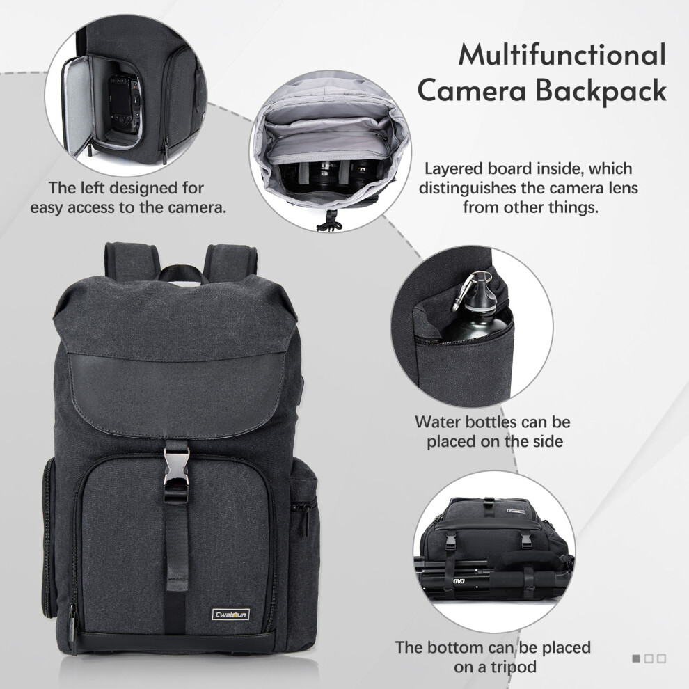 Cwatcun M8 Dslr Bag Travel Backpack 7340572101617