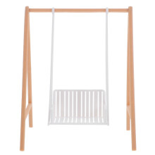 Dollhouse Mini Swing Chair Realistic Doll Swing Toy Miniature Dollhouse Accessory Doll Garden Swing Diy Mini Swing Doll Playground Accessory