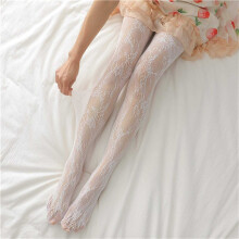 pxiakgy socks for women panties) pantyhose size tights stockings pattern ribbon seggings floral print women's (without tights white + one size
