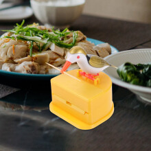 1Set Cartoon Bird Shape Plastic Toothpick Holder Press-Type Toothpick Dispenser for Kitchen Use