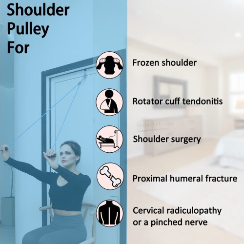 Shoulder Pulley Physical Therapy System Over-the-Door 2