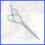 1 Pc Flat Shears Hair Cutting Scissors for Hair Styling Blue Silver Tone 5