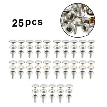 75Pcs Stainless Steel Snap Fastener Kit For Boat Cover Tent Marine Canvas With Screws Silver 15Mm