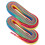 Hockey Flat Shoelaces Polyester Rainbow Gradient 1
