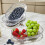 Frutero de plástico negro para mesa de cocina 3