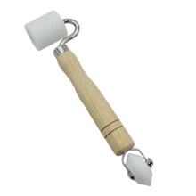 Roller Tool Double Head Paper Smoother Wheel Seam Roller for Wallpaper for Printmaking Crafting Printing Gluing Stamping Quilting Sewing Home