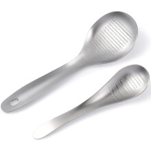 2pcs Stainless Steel Garlic Press Ginger Grater Zester Spoon Fruits Root Vegetable Zester Spoon