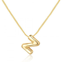 Dainty Bubble Letter Necklace, 18K Gold Plated Initial Pendant, Balloon Alphabet Necklace for Women – Friendship Jewelry Gift