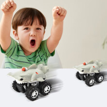 Spielzeug für Mädchen (3-4 Jahre): Dinosaurier-Spielzeugautos für Kinder, Rückzieh-Dinosaurier-Spielzeug für Kinder, Dinosaurier-Modellauto für