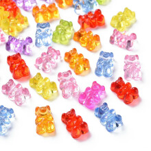 200 transparente Acryl-Gummibärchen-Abstandshalter für die Schmuckherstellung