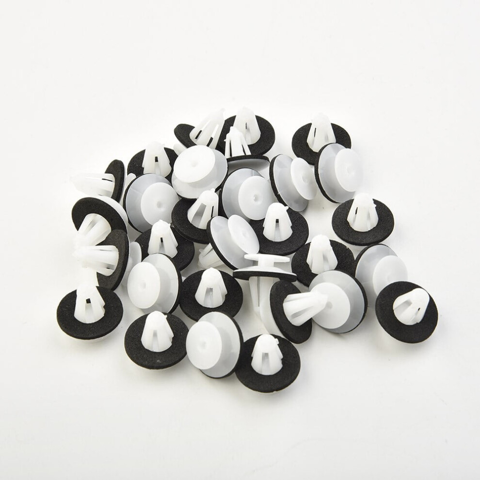30 Pcs Interior Door Panel Trim Retainer Fastener Clips For Mercedes R129 W202 W203 W211 Nylon White 9130661125628