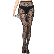 Fishnet Thigh-High Stockings for Women – Compression, Silk, Suspender-Ready, One Size, Compatible with AB