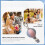 Leather pendant DIY kit hand-sewn mini keychain 7