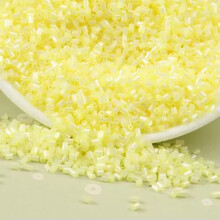 Lot de 2800 perles d'espacement en cristal tubulaire de 2 x 3 mm, jaunes, pour la fabrication de bijoux