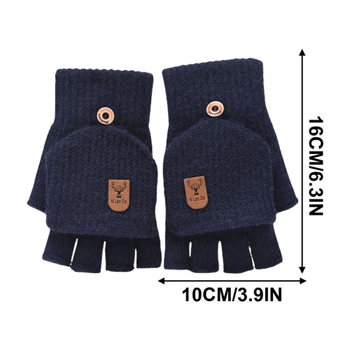 Heated Fingerless Winter Gloves USB Rechargeable 1 Pair 1