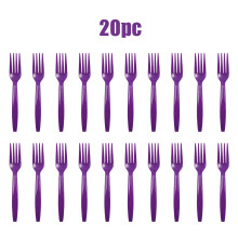 20 forchette di plastica usa e getta – Adatte per feste, barbecue, picnic, cibo da asporto, ufficio e pasti scolastici