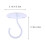 2 PCS Ceiling Hanging Hooks Home Hooks Size 1 White 2