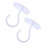 2 PCS Ceiling Hanging Hooks Home Hooks Size 1 White 7