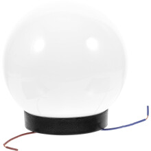 Outdoor Post Lamp Transparent Plastic Globe Shade for Porch Walkway and Patio Lighting