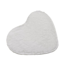 Tapis de bain en microfibre YUEHAO en forme de cœur, doux, absorbant et antidérapant, lavable en machine, pour douche/baignoire/chambre (40 x 30 cm)