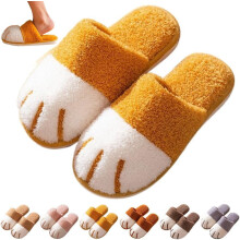 Pantoufles pattes de chat pour femmes – Mignonnes, confortables et antidérapantes grâce à leur mousse à mémoire de forme, parfaites pour