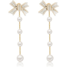 Boucles d'oreilles de Noël pour femmes, boucles d'oreilles nœud en perles, bijoux de Noël, cadeaux, tenues, petits présents 2025